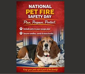 National Pet Fire Safety Day