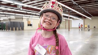 Children's Therapy Center of the QC helps 8-year-old Pearl learn to ride a bike