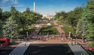 Trump wants to fence off the park closest to the White House, a popular protest spot