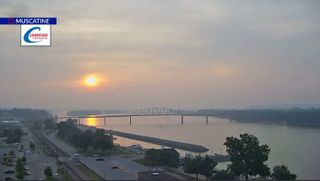 Smoky skies again today for the Quad Cities area