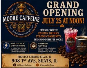 Moore Caffeine in Silvis to hold ribbon-cutting on Saturday