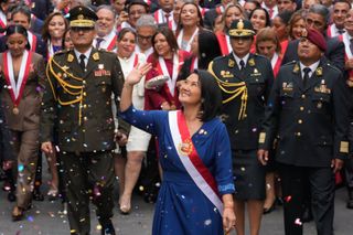 Keiko Fujimori is inaugurated as Peru's president following a narrow election victory