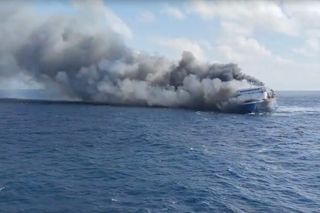 A blaze on an Indonesian passenger ferry leaves at least 5 dead and dozens missing
