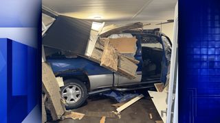 Kewanee man arrested after vehicle crashes into building