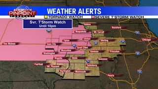 6pm Friday severe t'storm update