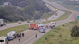 Interstate 80 Blocked Near West Branch Due to Tanker Truck Fire