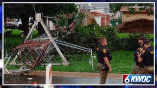Emergency communications still working after storms damage Cambridge radio tower