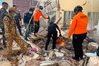 Magnitude 7.7 earthquake strikes off Indonesia's coast, killing at least 38
