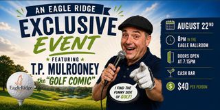 Golf comic T.P. Mulrooney to appear at Eagle Ridge, Galena