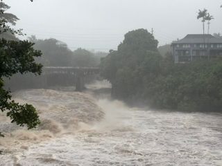 Lala is again a tropical storm, sending drenching rain and winds across Hawaii
