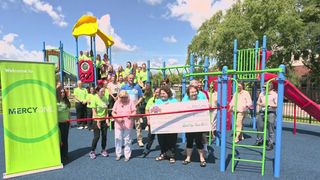 MercyOne dedicates new therapeutic playground