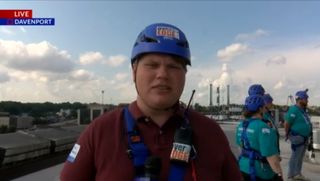 Gavin Waidelich, Our Quad Cities News, goes Over the Edge for Big Brothers/Big Sisters