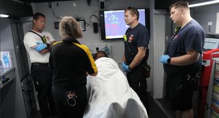 Muscatine Fire Department trains with high-tech EMS simulator