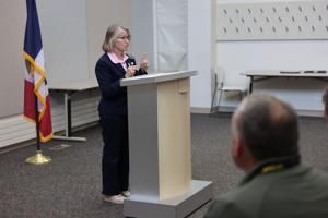 Mariannette Miller-Meeks, Brenna Bird talk scam prevention at Bettendorf library