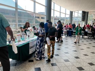 Laid-off Tyson workers seek help at massive Moline job fair and workshops