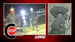  Crime Stoppers: Moline police looking for 2 masked people in burglary