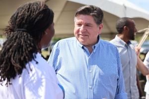 Labor Day picnic: Illinois Gov. JB Pritzker says he's working 'day and night' to reopen Joslin plant