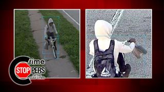  Crime Stoppers: Man on BMX bike wanted in food truck burglary