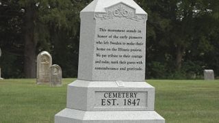  Bishop Hill honors settlers in unmarked graves with monument dedication