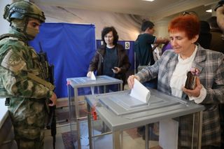 Russia holds parliamentary vote in areas it seized from Ukraine in the war