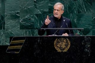 Iran's president gives a rare wartime speech at the U.N.