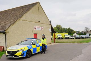 Multiple arrests on suspicion of explosives offenses near U.K. base used by U.S. forces