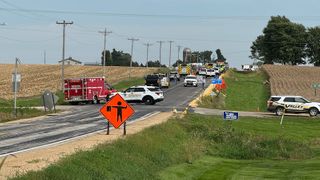  Construction worker hurt after gravel shoulder roller goes into ditch