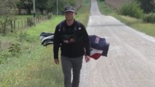  Veteran’s 375-mile walk across Iowa ends in LeClaire