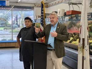Congressman Sorensen highlights rising grocery costs at supermarket