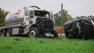  2 drivers in critical condition after crash involving semi-truck near Marengo