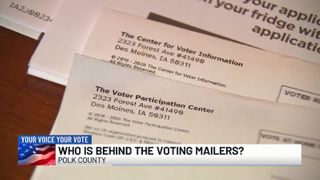 Why some Iowans are getting voter registration and absentee ballot mailers
