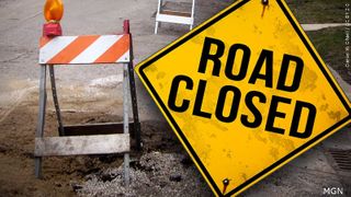  Library construction closes alleyway in Muscatine