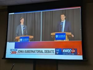 In first debate, Zach Lahn and Rob Sand each pitch change