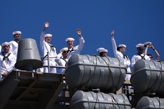 The long-deployed USS Lincoln returns home to San Diego Bay