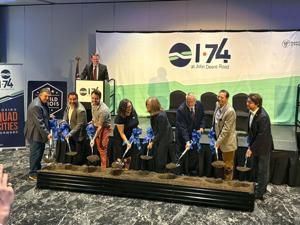 Moline breaks ground on new diverging diamond intersection