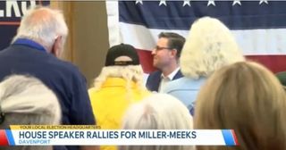 Speaker of the House joins Miller-Meeks at Republican rally in Davenport
