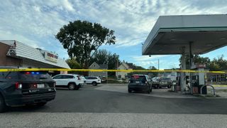  Heavy police presence at Corner View gas station in Rock Island