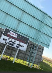 Voy 61 Drive In Theatre celebrates installation of new marquee