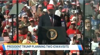 President Trump plans two visits to Iowa before Election Day