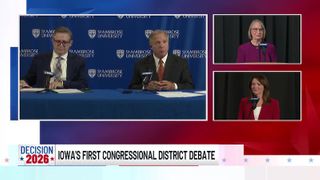  Miller-Meeks, Bohannan clash over economy, foreign policy, and healthcare in Iowa 1st debate