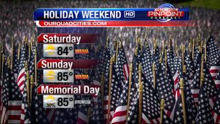Warm-up coming for holiday weekend