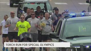 Local law enforcement laced up running shoes to raise money in Iowa Special Olympics Torch Run
