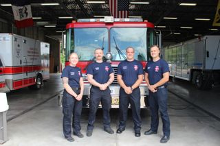Four candidates train at Muscatine Fire Academy