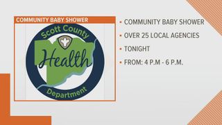 Scott County Health Department hosting community baby shower Wednesday evening
