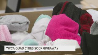 Quad Cities YWCA hosts second Giving Tuesday sock giveaway