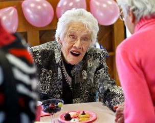 Helen Dismer celebrates her 100th birthday