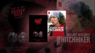 Film critic Linda Cook reviews 'Infinity Pool' and 'The Hatchet Wielding Hitchhiker'